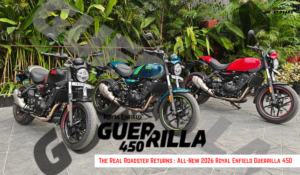 Read more about the article The Real Roadster Returns : All-New 2026 Royal Enfield Guerrilla 450