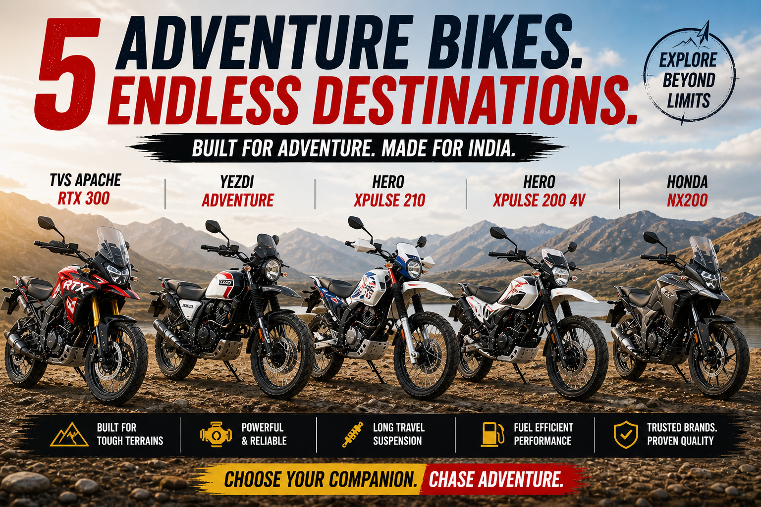 You are currently viewing Best Adventure Bikes Under ₹2 Lakhs in India