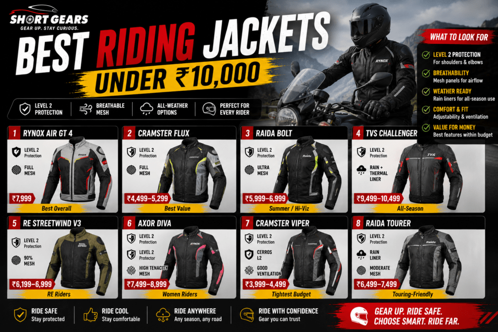 Best Riding Jackets Under ₹10,000