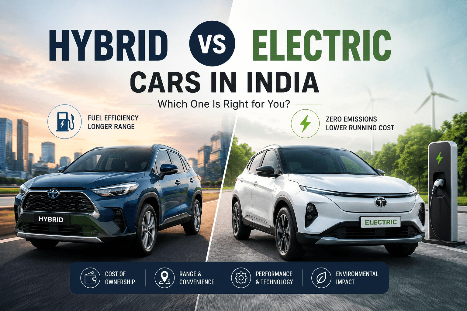 Read more about the article Hybrid vs Electric Cars: Which One Is Right for You?